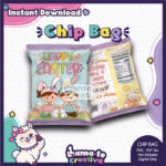 Easter Chip Bag | Printable Party Favor | Instant Download