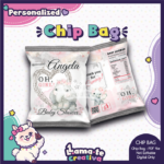 Girl Elephant Baby Shower Chip Bag | Personalized Party Favor