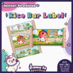 Farm Boy Rice Bar Label | Printable Birthday Party Favor | Instant Download