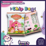 Farm Girl Pink Chip Bag | Printable Birthday Party Favor | Instant Download