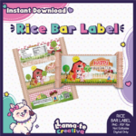Farm Girl Rice Bar Label | Printable Birthday Party Favor | Instant Download
