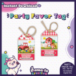 Farm Girl Birthday Party Favor Tags | Printable | Instant Download