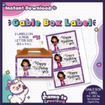 Selena Quintanilla Gable Box Label | Printable Birthday Party Favor - Image 2
