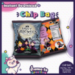 Princess Halloween Chip Bag | Printable Halloween Party Favor