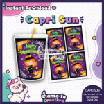 Halloween Witch Capri Sun Label | Printable Halloween Party Favor
