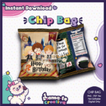 Harry Potter Chip Bag | Printable Birthday Party Favor | Instant Download