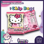 Hello Kitty Chip Bag | Printable Birthday Party Favor