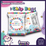 Hispanic Heritage Chip Bag | Printable Cultural Celebration Favor