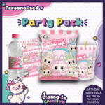 Labubu Party Pack | Chip Bag, Bottle Label & Juice Pouch | Personalized