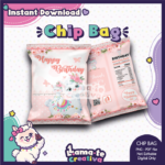 Llama Chip Bag | Printable Birthday Party Favor | Instant Download