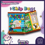 Luigi Chip Bag | Personalized with Photo | Birthday Party Favor
