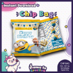 Minions Chip Bag | Printable Birthday Party Favor