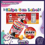 Demon Hunter Mira Snack Can Label | Personalized Birthday Party Favor