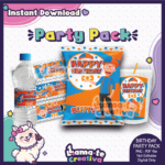 Blippi Party Pack | Chip Bag, Bottle Label & Juice Pouch