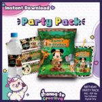 Mickey Safari Party Pack | Chip Bag, Bottle Label & Juice Pouch