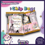 Paris Baby Shower Chip Bag | Personalized Party Favor