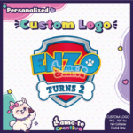 Paw Patrol Custom Logo | Personalized Birthday Party