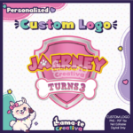 Skye Paw Patrol Custom Logo | Personalized Birthday Party