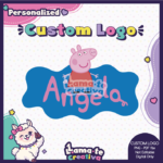 Peppa Pig Custom Logo | Personalized Birthday Party