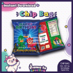 PJ Masks Chip Bag | Printable Birthday Party Favor | Instant Download