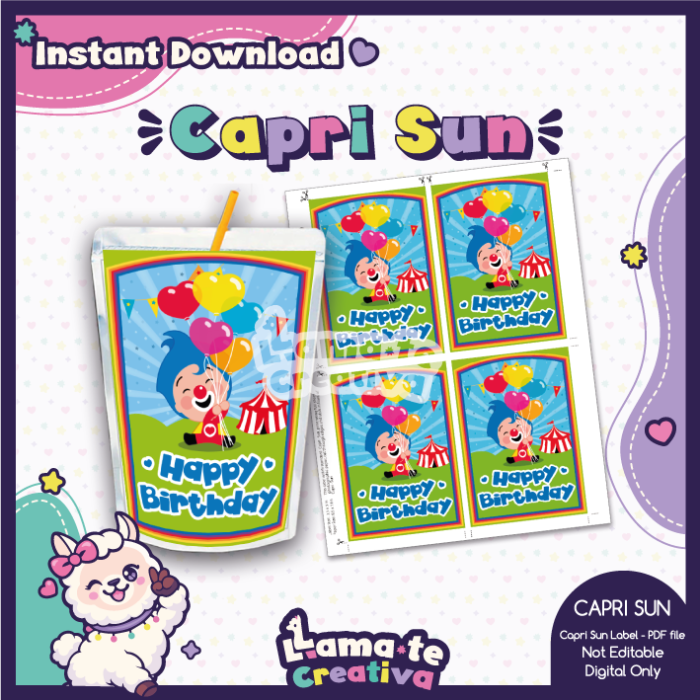 Plim Plim Party Pack | Chip Bag, Bottle Label & Juice Pouch - Image 3