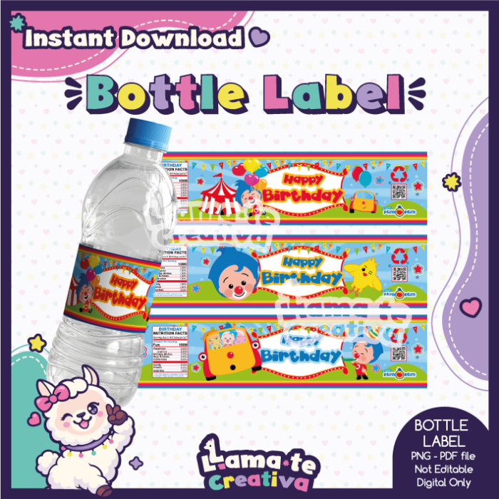 Plim Plim Party Pack | Chip Bag, Bottle Label & Juice Pouch - Image 4