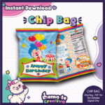 Plim Plim Chip Bag | Printable Birthday Party Favor