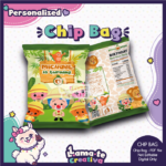 Plim Plim Safari Chip Bag | Personalized Birthday Party Favor