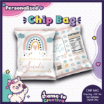Boho Rainbow Chip Bag | Personalized Birthday Party Favor
