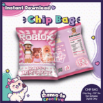 Roblox Girl Chip Bag | Printable Birthday Party Favor
