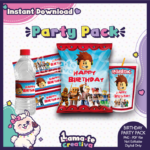 Roblox Party Pack | Chip Bag, Bottle Label & Juice Pouch