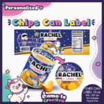 K-Pop Demon Hunters Rumi Snack Can Label | Personalized Birthday Party Favor