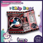 Sasuke Naruto Chip Bag | Printable Birthday Party Favor