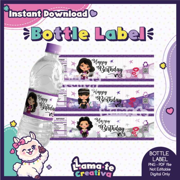 Selena Quintanilla Party Pack | Chip Bag, Bottle Label & Juice Pouch - Image 4