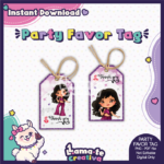 Selena Quintanilla Birthday Party Favor Tags | Printable | Instant Download