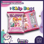 Skye Paw Patrol Chip Bag | Printable Birthday Party Favor | Instant Download