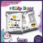 Smile Chip Bag | Personalized with Photo | Birthday Party Favor