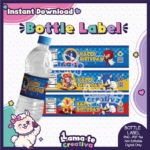 Sonic Party Pack | Chip Bag, Bottle Label & Juice Pouch - Image 4