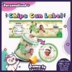 Princess Tiana Snack Can Label | Personalized Birthday Party Favor