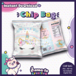 Unicorn Chip Bag | Printable Birthday Party Favor | Instant Download