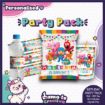Pocoyo Party Pack | Chip Bag, Bottle Label & Juice Pouch | Personalized
