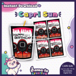 Squid Game Capri Sun Label | Printable Birthday Party Favor
