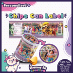 Encanto Snack Can Label | Personalized Birthday Party Favor