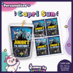Fortnite Capri Sun Label | Personalized Birthday Party Favor