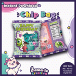 Monsters Inc Chip Bag | Printable Birthday Party Favor