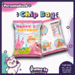 Pink Princess Candyland	Chip Bag | Personalized Birthday Party Favor