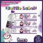 Selena Quintanilla Bottle Label | Personalized Birthday Party Favor