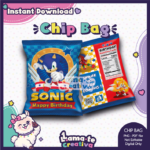 Sonic Chip Bag | Printable Birthday Party Favor