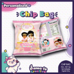 Spa Girls Princess Chip Bag Model | Personalized Birthday Party Favor