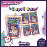 Space Jam Capri Sun Label | Personalized Birthday Party Favor